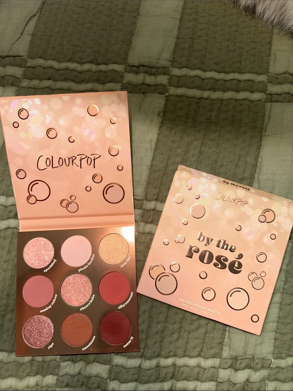 ColourPop By The Rosé Eyeshadow Palette — rose, mauve, bronze, pink